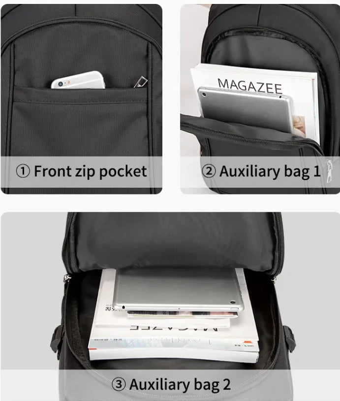 JMT-584330 Spacious Laptop Backpack for Daily Use and Travel - Versatile School Bag for Men