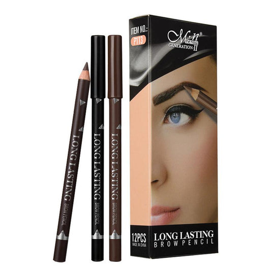 JMT-584586 Non-fading Non-smudge Eyebrow Pencil in Black, Dark Brown, and Brown Shades