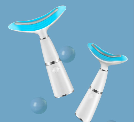 JMT-584714 Neck Massager with Lifting and Firming Effects, Micro-Current and Temperature Control for Skin Contouring