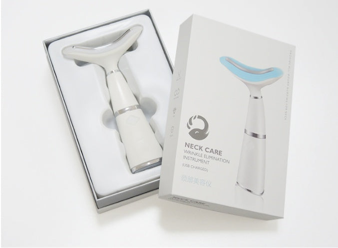 JMT-584714 Neck Massager with Lifting and Firming Effects, Micro-Current and Temperature Control for Skin Contouring