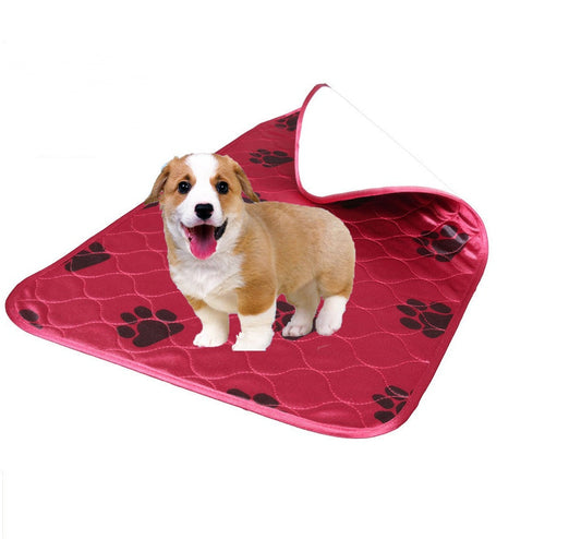JMT-584778 Kennel Pad Dog Bed for Pets in Wine Red, Bright Yellow, and Light Brown