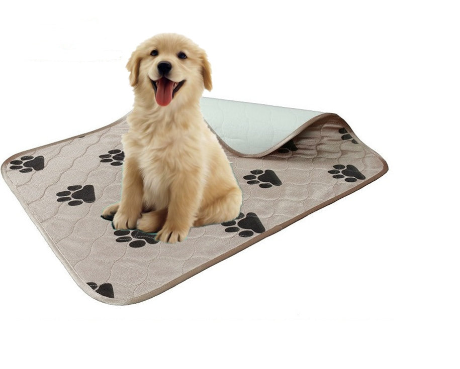 JMT-584778 Kennel Pad Dog Bed for Pets in Wine Red, Bright Yellow, and Light Brown