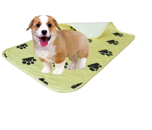 JMT-584778 Kennel Pad Dog Bed for Pets in Wine Red, Bright Yellow, and Light Brown