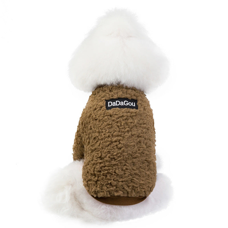 JMT-585226 Cozy Casual Fleece Outfit for Puppies - Warm Dog Clothes