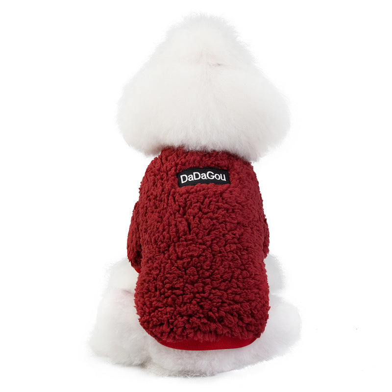 JMT-585226 Cozy Casual Fleece Outfit for Puppies - Warm Dog Clothes