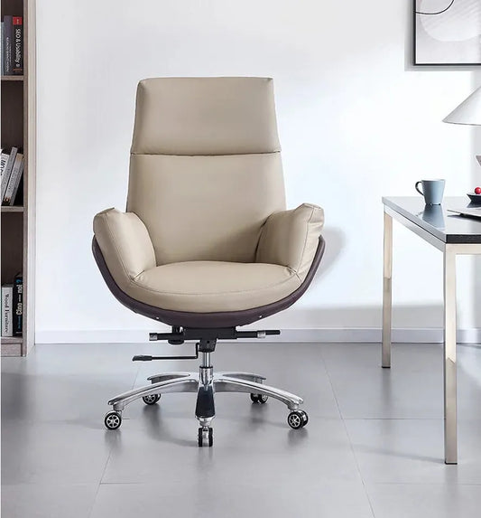 JMT-585226 Luxurious High Back Swivel Leather Office Chair for Home and Professional Use