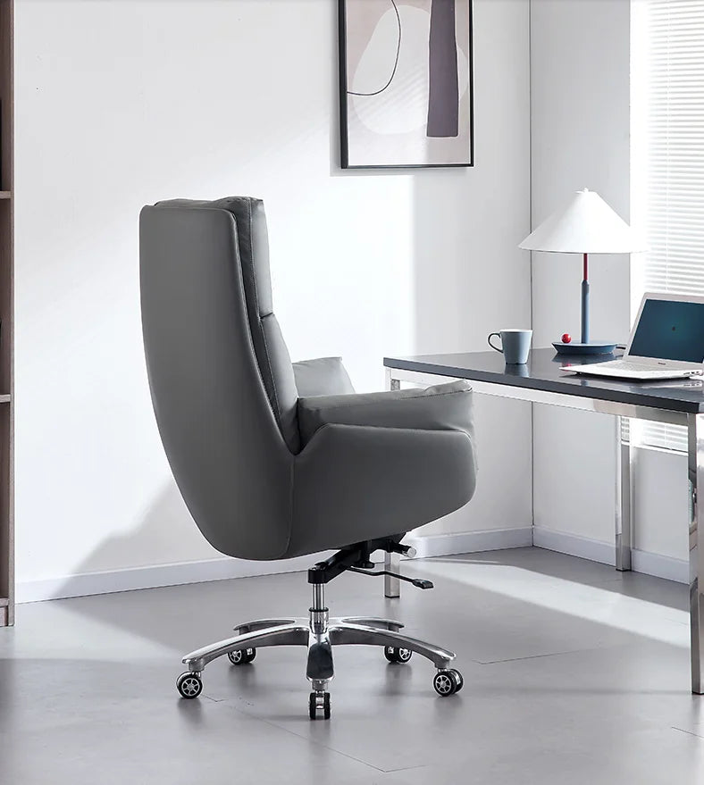 JMT-585226 Luxurious High Back Swivel Leather Office Chair for Home and Professional Use