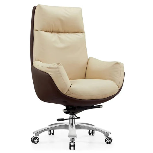 JMT-585226 Luxurious High Back Swivel Leather Office Chair for Home and Professional Use