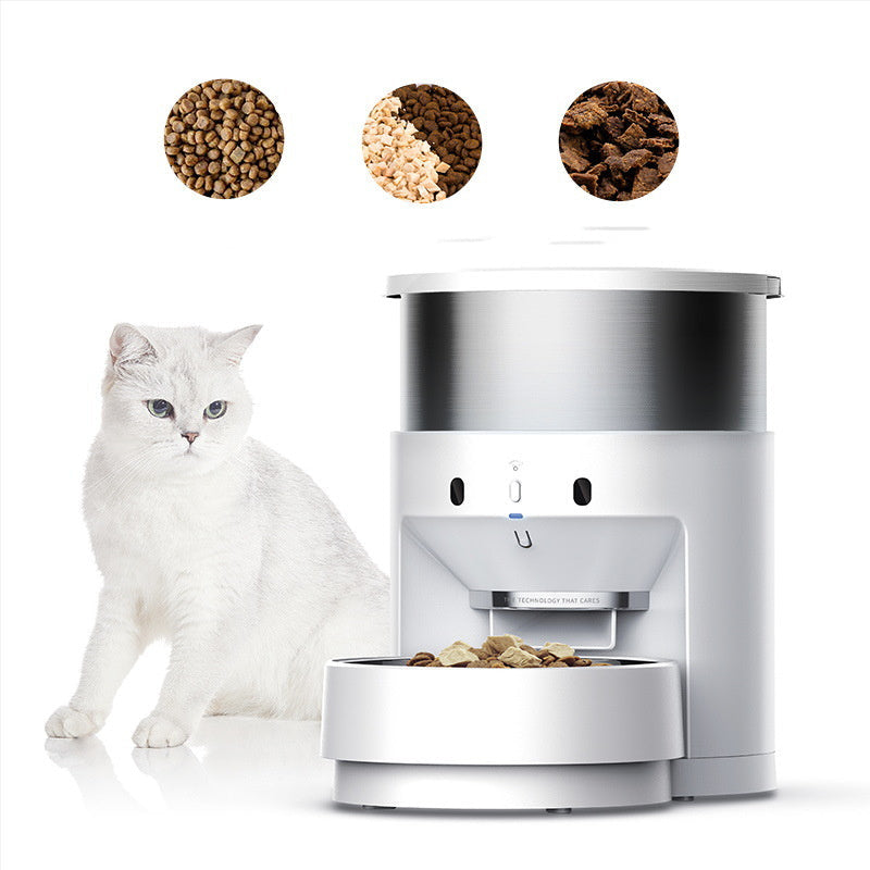JMT-585482 Automatic Stainless Steel Pet Feeder for Convenient Feeding