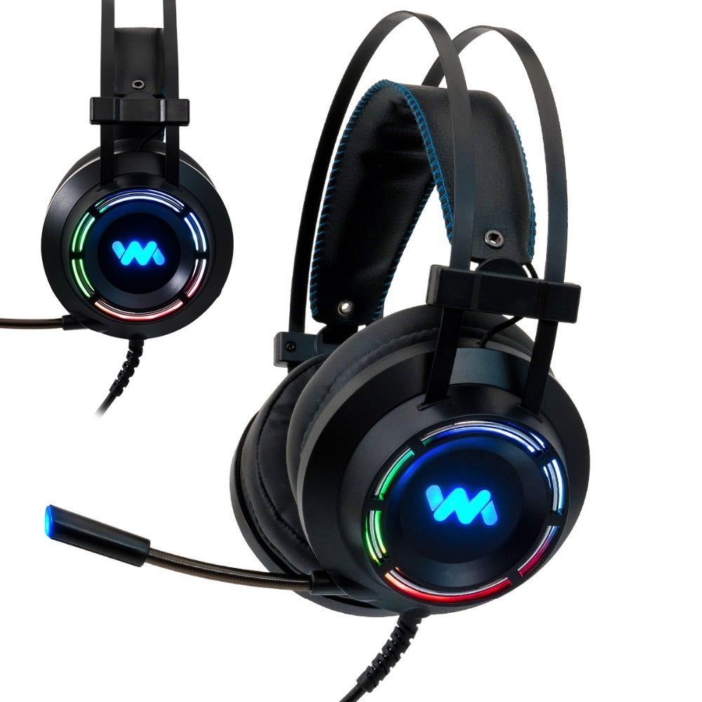 JMT-585802 7.1 Channel Virtual Surround Sound Gaming Headset with Noise Cancelling Microphone and Comfortable Design