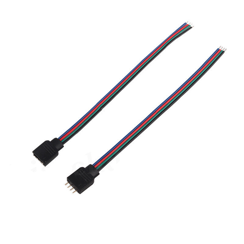 JMT-586634 RGB Light Bar Connector Cable - 15cm 4P Male to Female Power Connection Wire