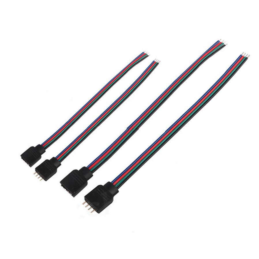 JMT-586634 RGB Light Bar Connector Cable - 15cm 4P Male to Female Power Connection Wire