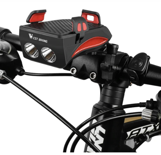 JMT-586826 Bright LED Bicycle Headlight for Night Riding and Visibility