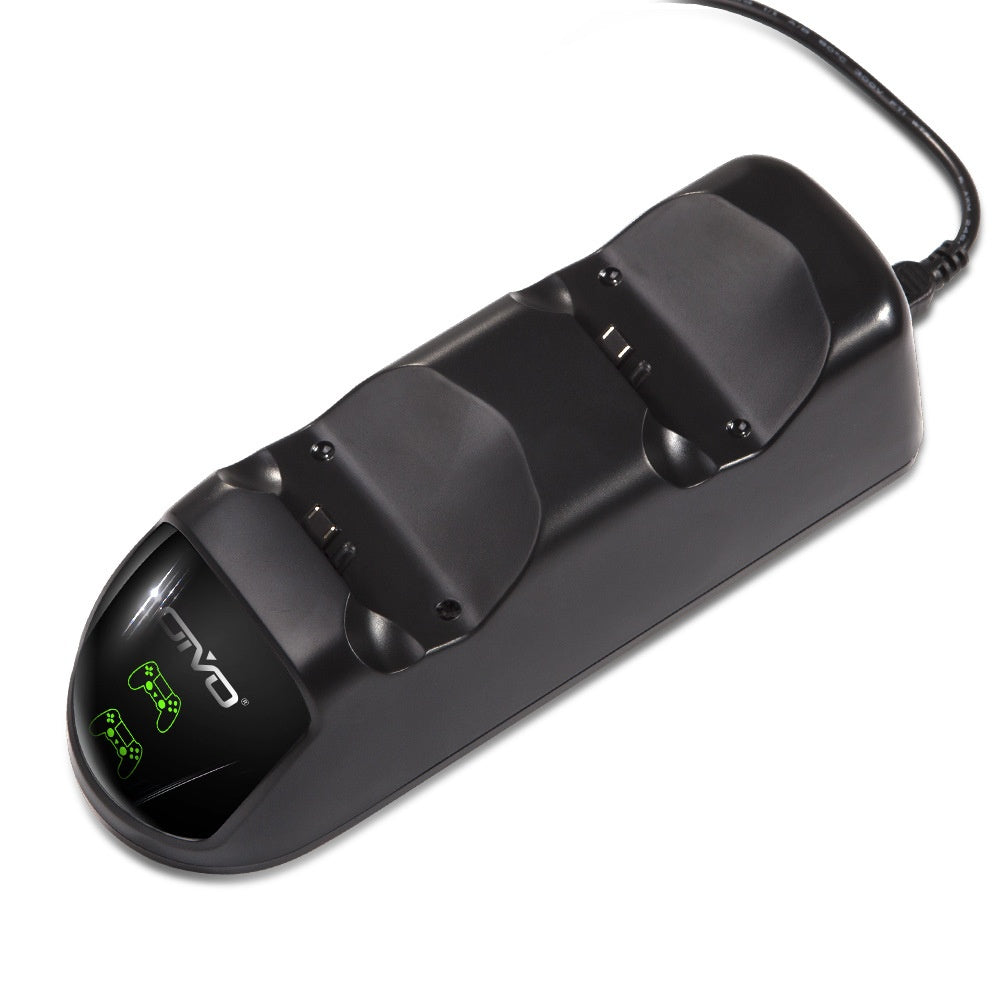 JMT-586954 Dual Charging Dock for PS4 Controllers - Simultaneous Charging with LED Indicator, Compatible with Standard DC5V Power Sources