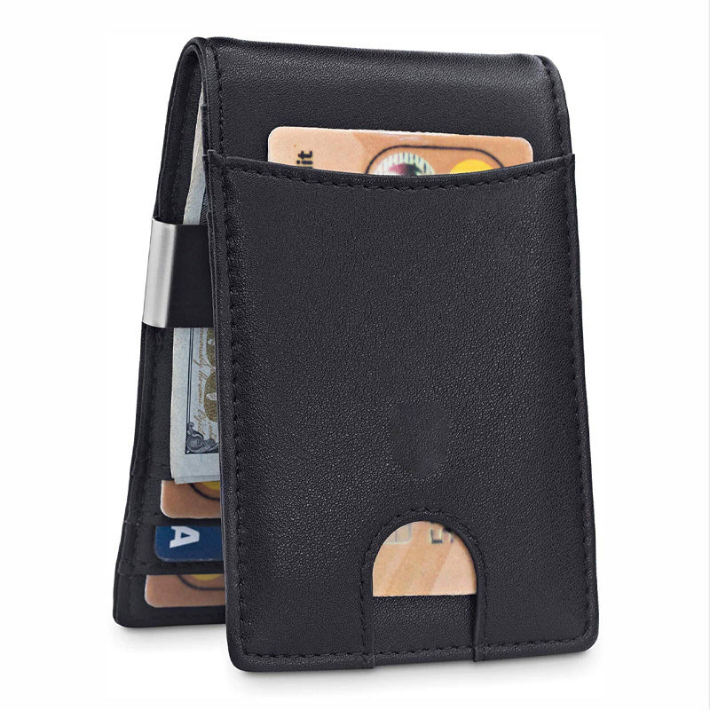 JMT-587146 Genuine Leather RFID Anti-Theft Card Holder for Men and Women - Multiple Colors Available