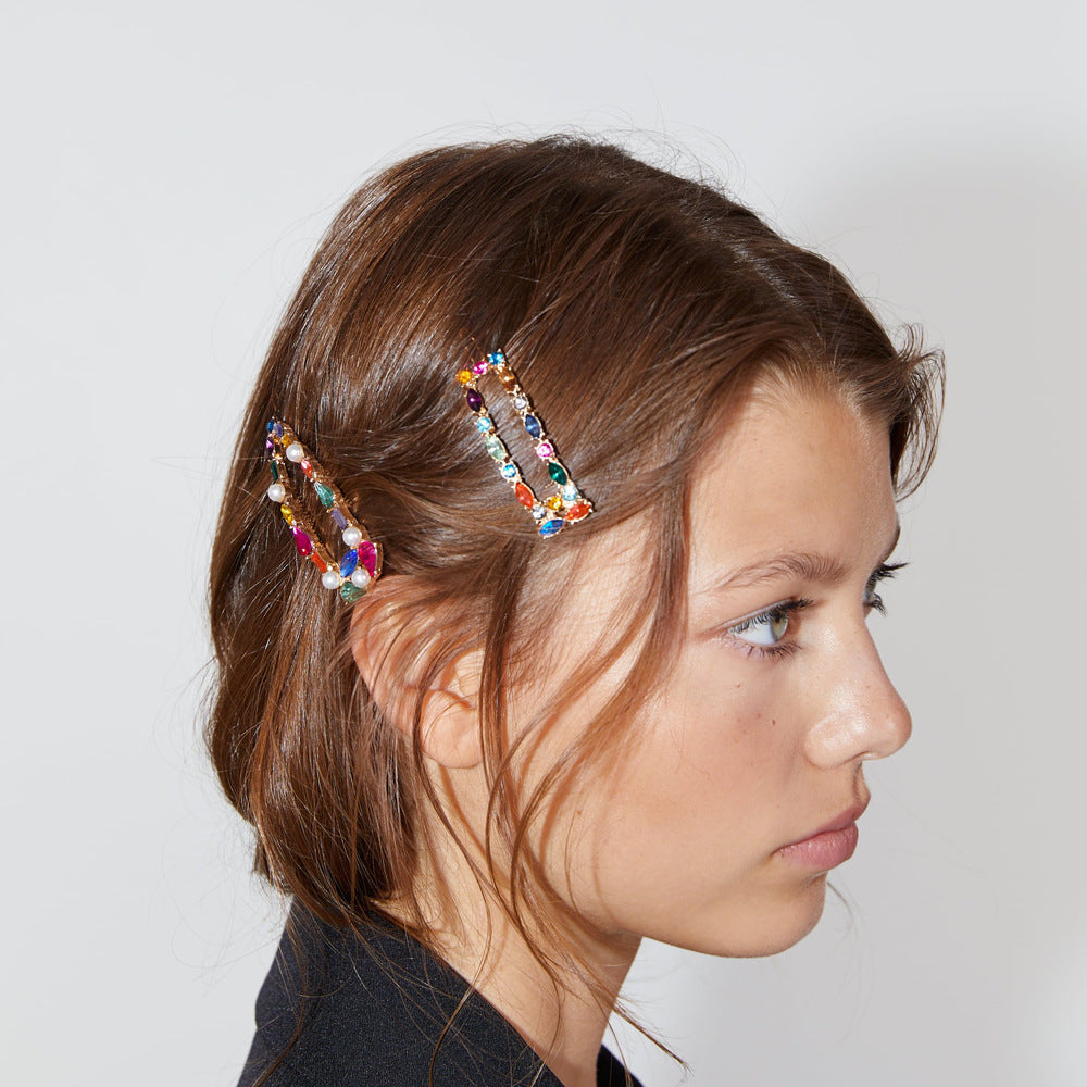 JMT-587146 New Geometric Alloy Hairpin Side Clip Set for Women