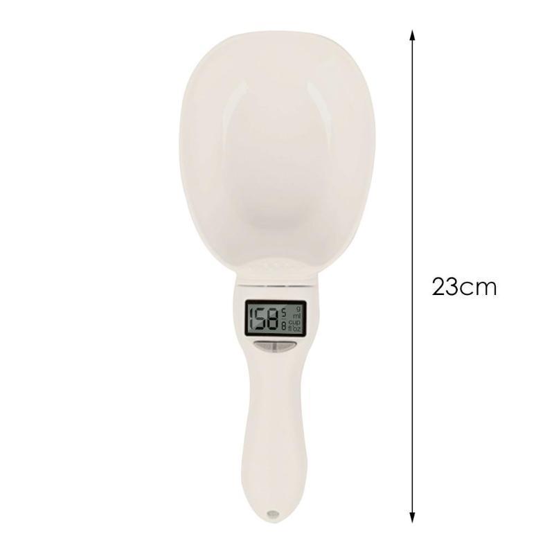 JMT-587786 Electronic Weighing Spoon for Pet Food - Accurate Measurement Tool for Cats and Dogs, ABS Material, 250ml Capacity