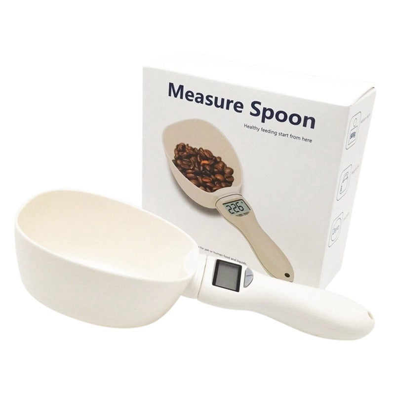 JMT-587786 Electronic Weighing Spoon for Pet Food - Accurate Measurement Tool for Cats and Dogs, ABS Material, 250ml Capacity
