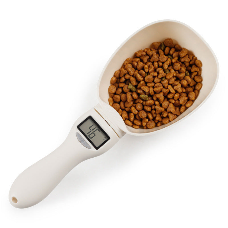 JMT-587786 Electronic Weighing Spoon for Pet Food - Accurate Measurement Tool for Cats and Dogs, ABS Material, 250ml Capacity
