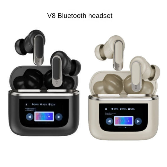 JMT-587786 Wireless Sports Headset with ANC, Long Battery Life, LED Display, Waterproof, Compatible with Android & Apple