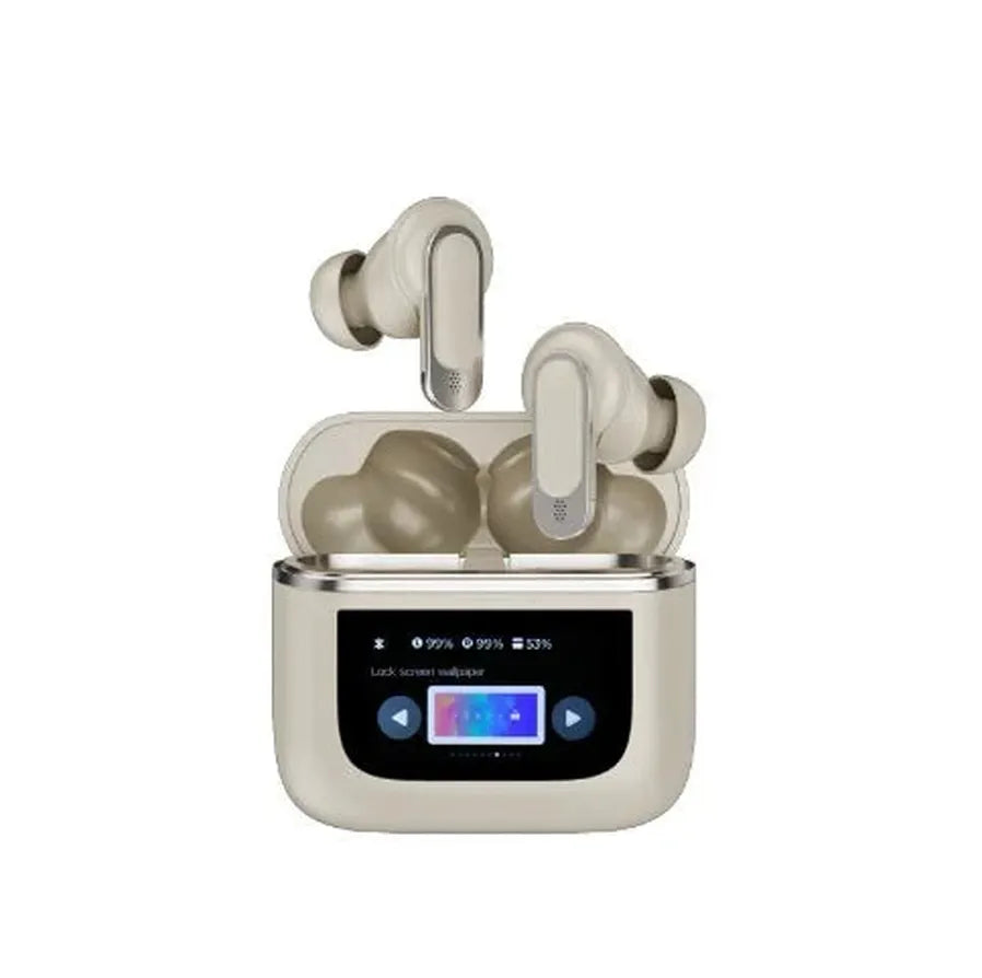 JMT-587786 Wireless Sports Headset with ANC, Long Battery Life, LED Display, Waterproof, Compatible with Android & Apple