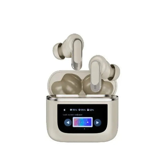 JMT-587786 Wireless Sports Headset with ANC, Long Battery Life, LED Display, Waterproof, Compatible with Android & Apple
