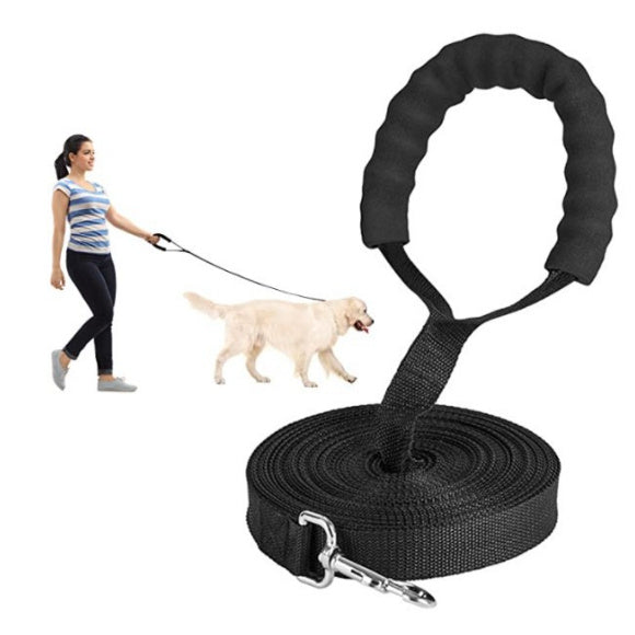 JMT-588106 Lengthened Black Pet Tracking Belt Dog Leash with Traction Rope