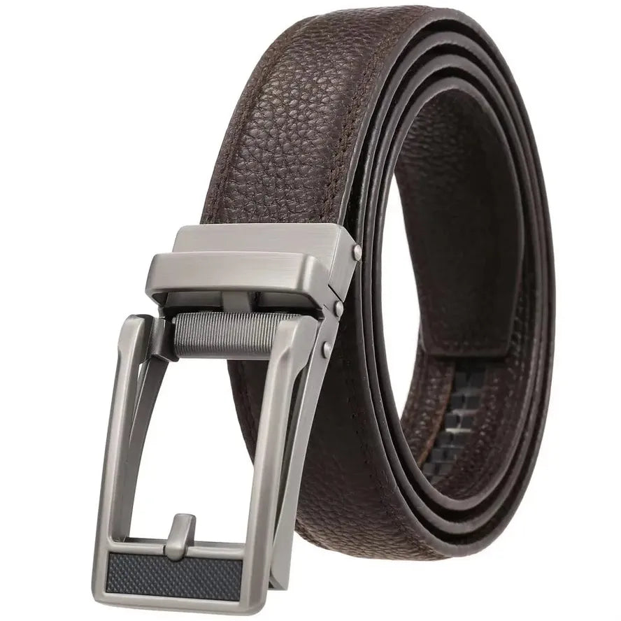 JMT-588362 Custom Adjustable Leather Belts with Designer Buckles for Men