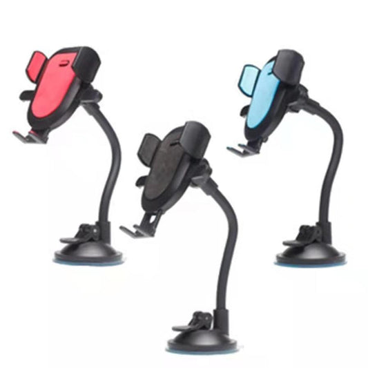 JMT-588618 Flexible Aluminum Core Mobile Phone Holder with Rubber Coating for Dashboard and Glass Use