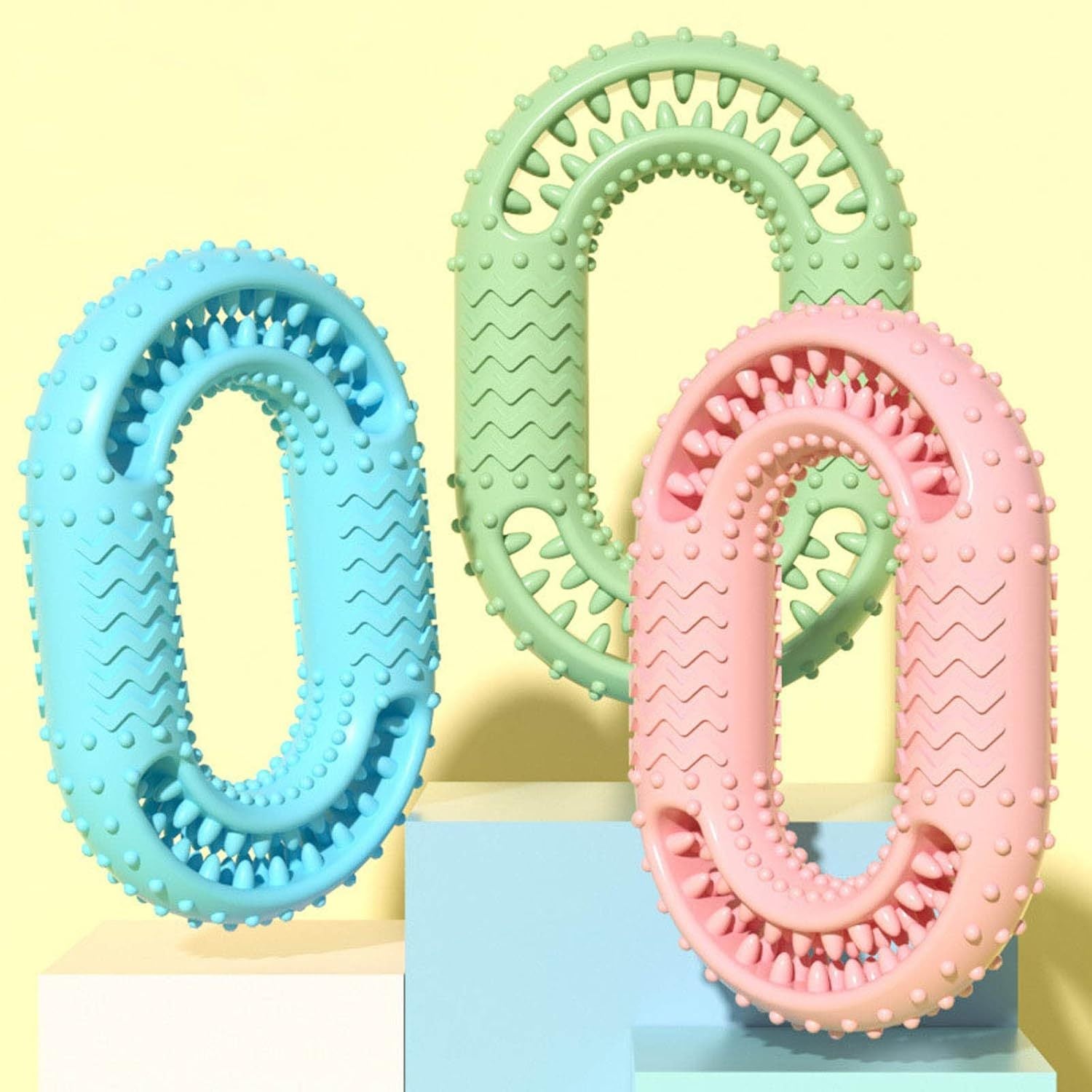 JMT-588746 Durable O-Ring Dog Chewing Toy for Aggressive Chewers – Interactive Dental Molar Toy for All Breeds