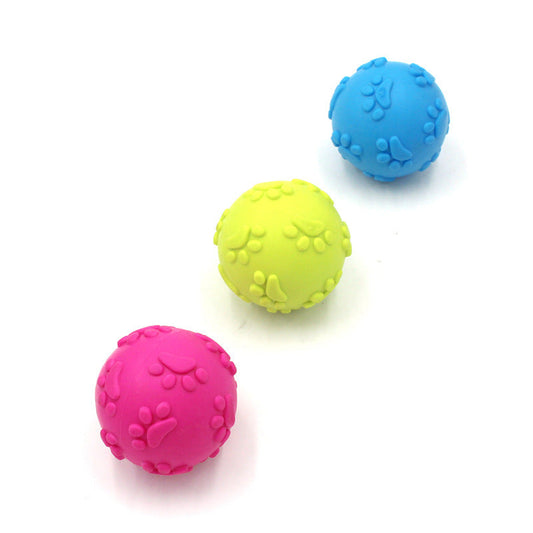 JMT-589066 Durable Soundtrack Ball Pet Toy - Bite-Resistant TPR, 6cm Diameter
