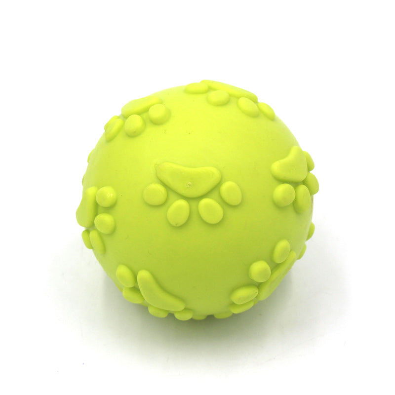 JMT-589066 Durable Soundtrack Ball Pet Toy - Bite-Resistant TPR, 6cm Diameter