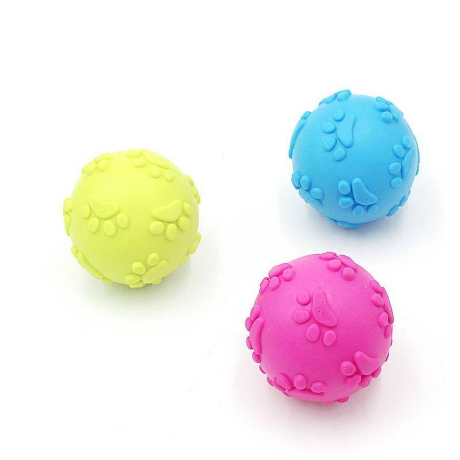 JMT-589066 Durable Soundtrack Ball Pet Toy - Bite-Resistant TPR, 6cm Diameter