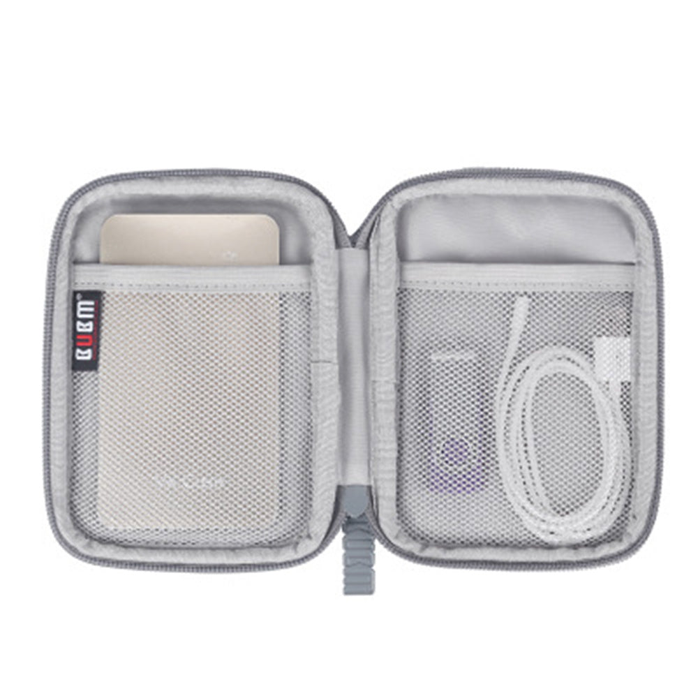 JMT-589258 Portable Digital Data Cable and Hard Disk Storage Bag - Simple Handbag Design for Travel and Desktop Use