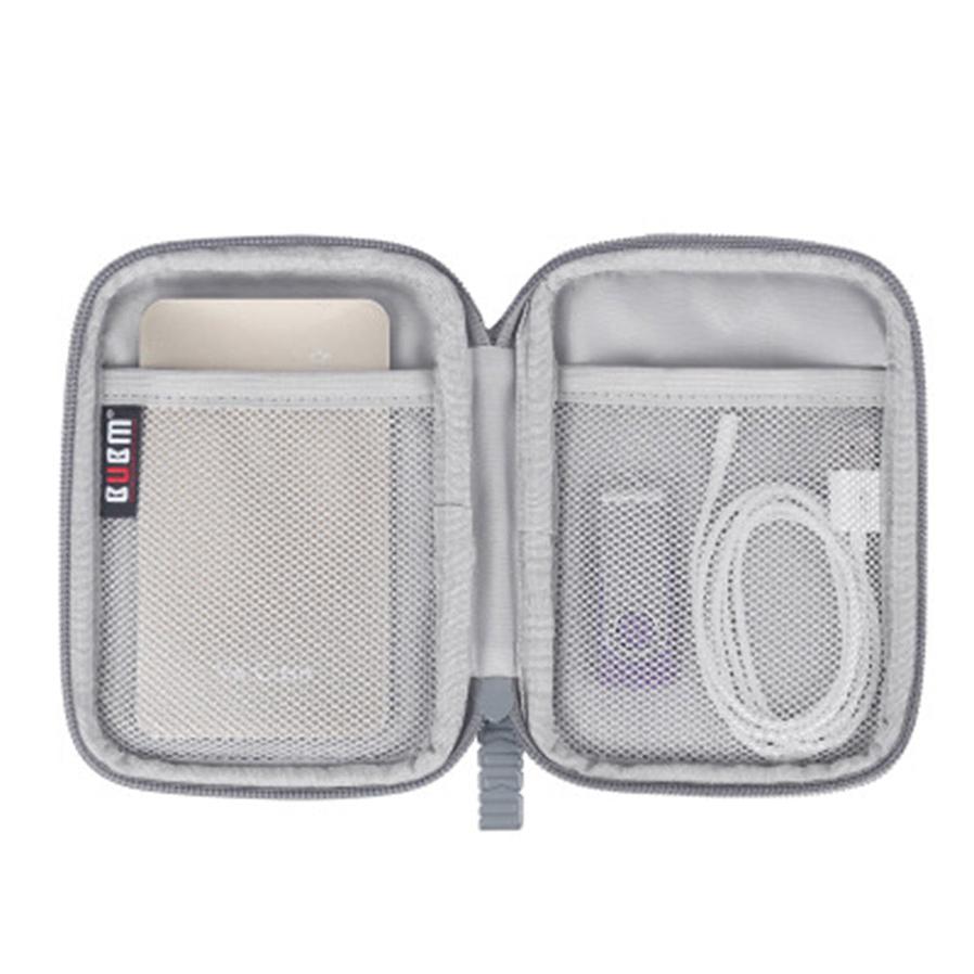 JMT-589258 Portable Digital Data Cable and Hard Disk Storage Bag - Simple Handbag Design for Travel and Desktop Use