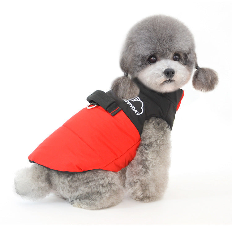 JMT-589386 Autumn & Winter Lightweight Cotton Dog Vest Coat for Small Pets in Four Colors