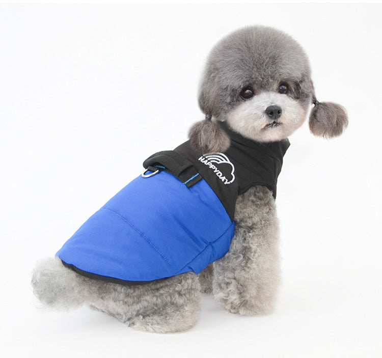 JMT-589386 Autumn & Winter Lightweight Cotton Dog Vest Coat for Small Pets in Four Colors