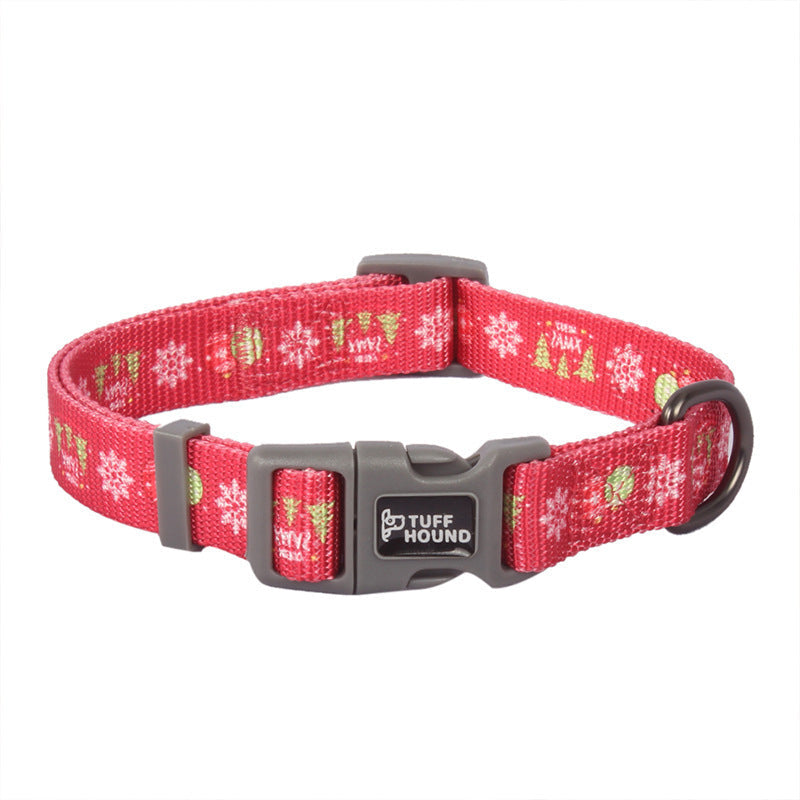 JMT-589578 Nylon Dog Traction Collar with Letter Pattern, Casual Style, Suitable for All Seasons