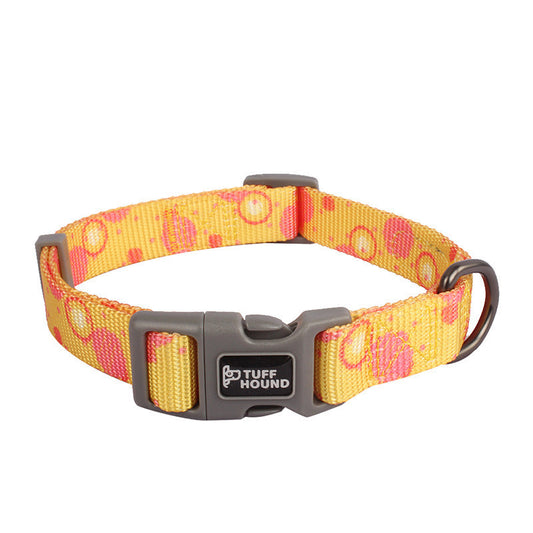 JMT-589578 Nylon Dog Traction Collar with Letter Pattern, Casual Style, Suitable for All Seasons