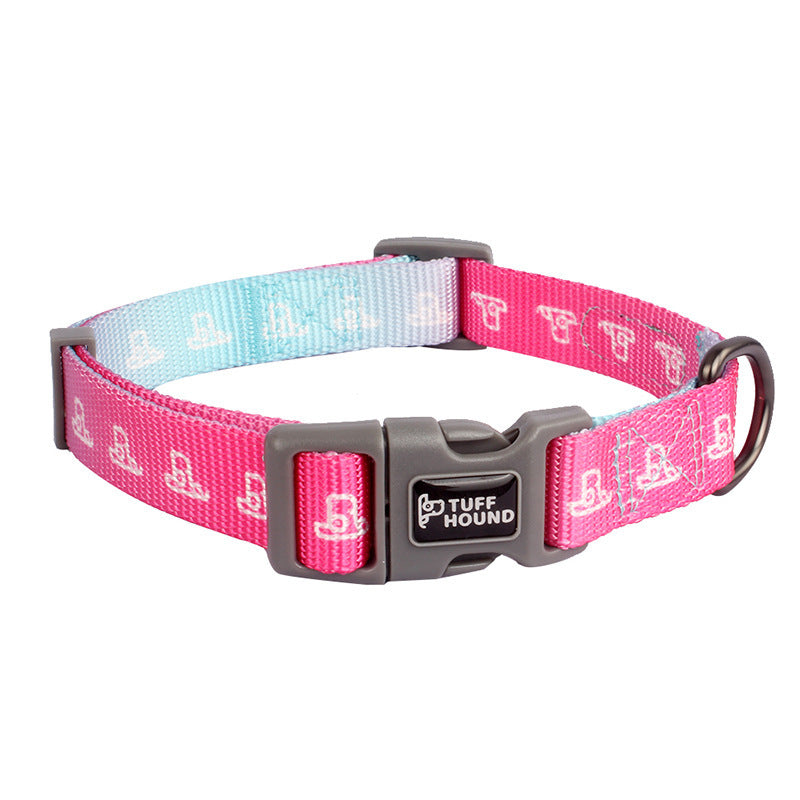 JMT-589578 Nylon Dog Traction Collar with Letter Pattern, Casual Style, Suitable for All Seasons
