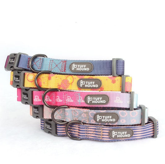 JMT-589578 Nylon Dog Traction Collar with Letter Pattern, Casual Style, Suitable for All Seasons