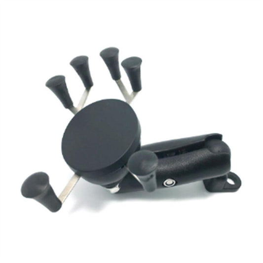 JMT-589770 Universal Mobile Phone Holder for Motorcycles and Electric Vehicles - Rearview Mirror and Handle Installation