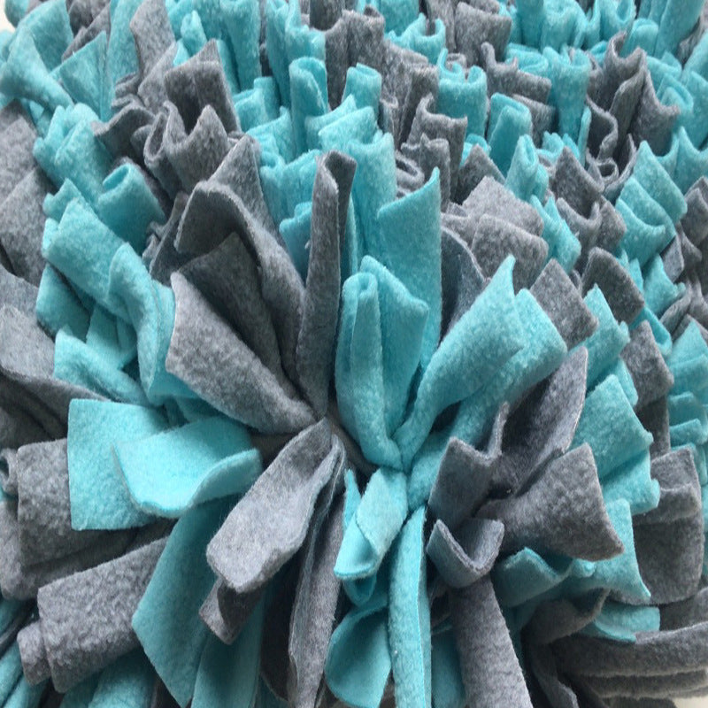 JMT-589898 Colorful Pet Sniffing Pad for Training and Exercise, Eco-Friendly Plush, Slow Feeding and Stress Relief Mat, Available in Blue and Pink