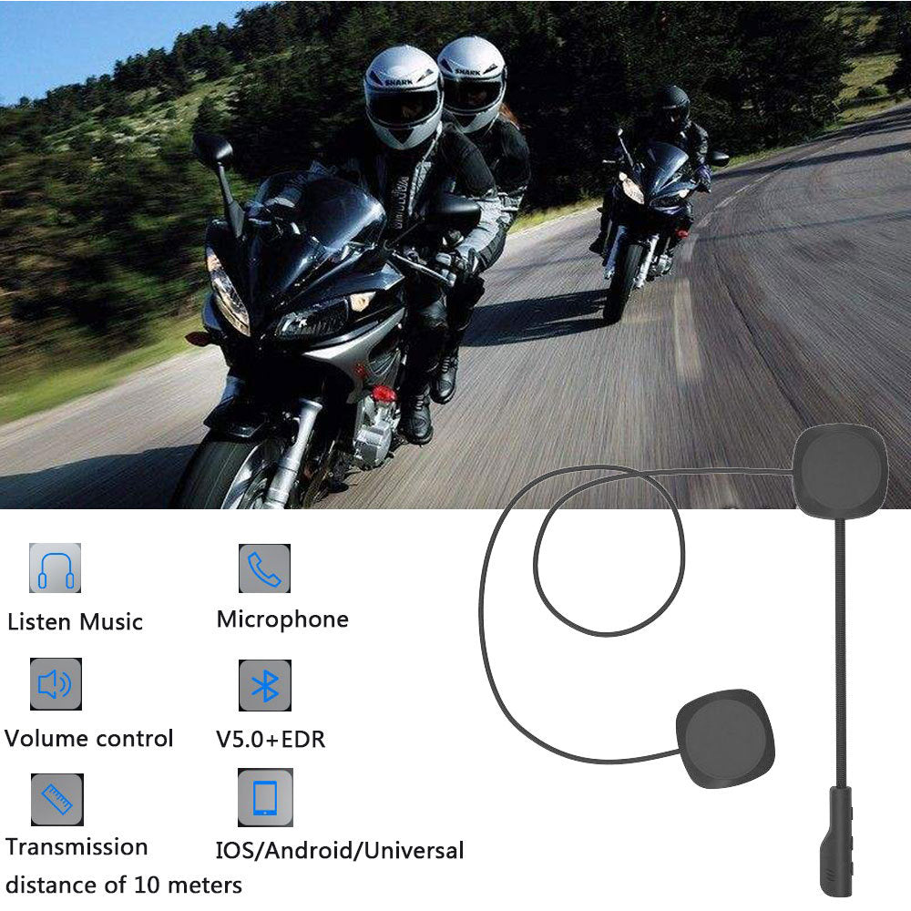 JMT-589898 Wireless Bluetooth Motorcycle Helmet Headset with 5.0 Technology - Lightweight and Durable Design
