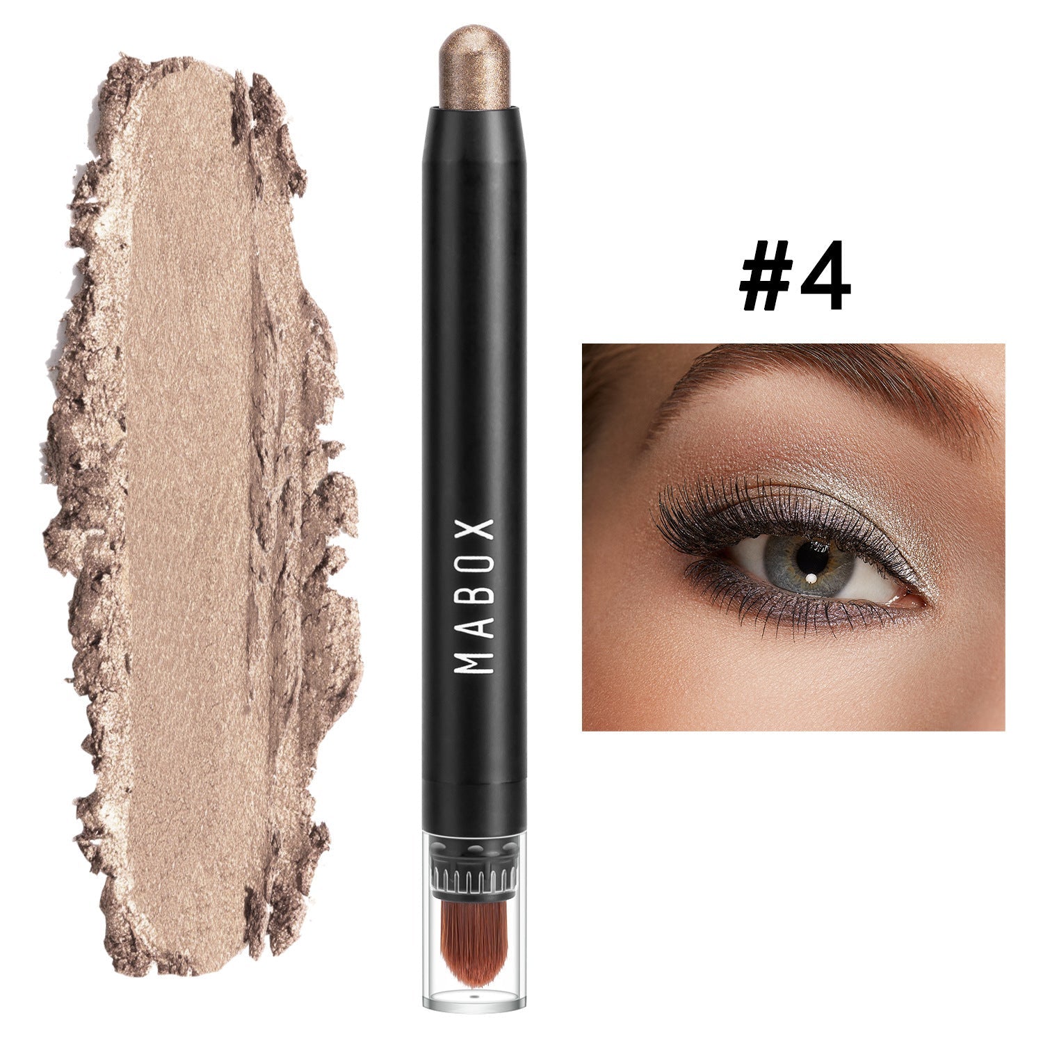 JMT-590346 Waterproof Eye Shadow Stick - Pearlescent and Earth Tone Color Options
