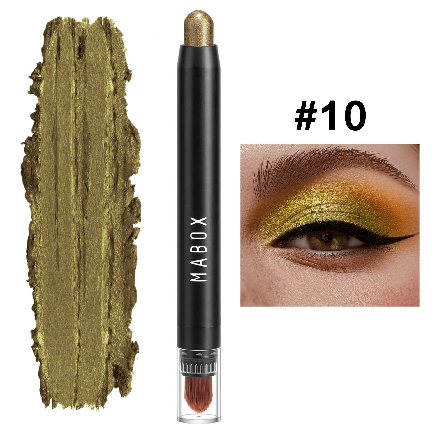 JMT-590346 Waterproof Eye Shadow Stick - Pearlescent and Earth Tone Color Options