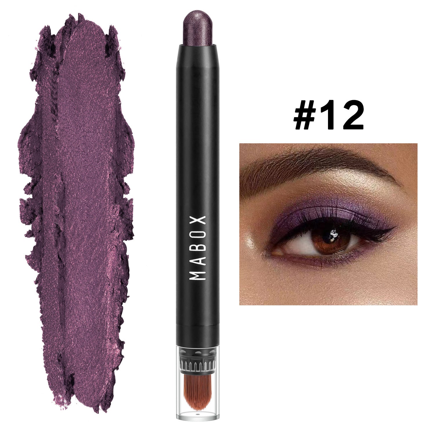 JMT-590346 Waterproof Eye Shadow Stick - Pearlescent and Earth Tone Color Options