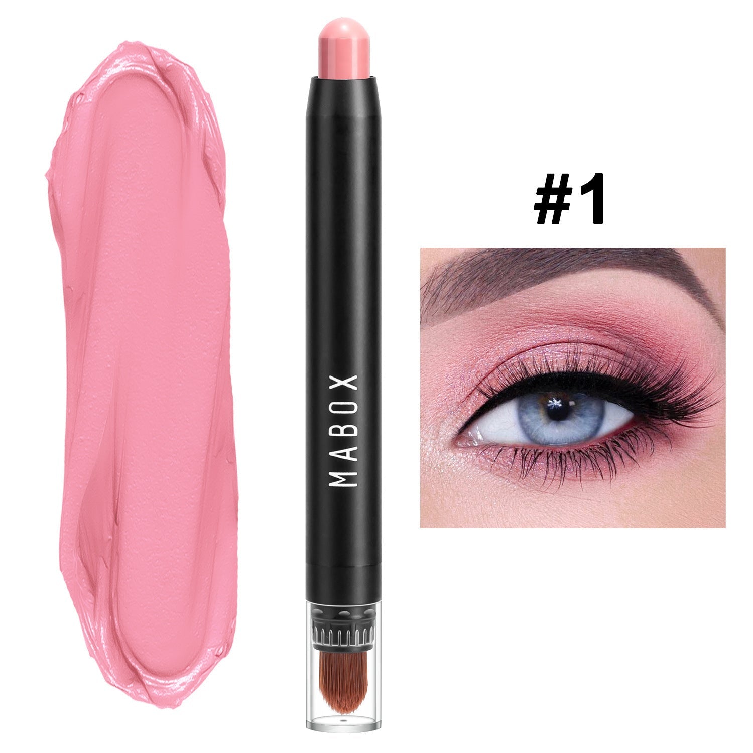 JMT-590346 Waterproof Eye Shadow Stick - Pearlescent and Earth Tone Color Options