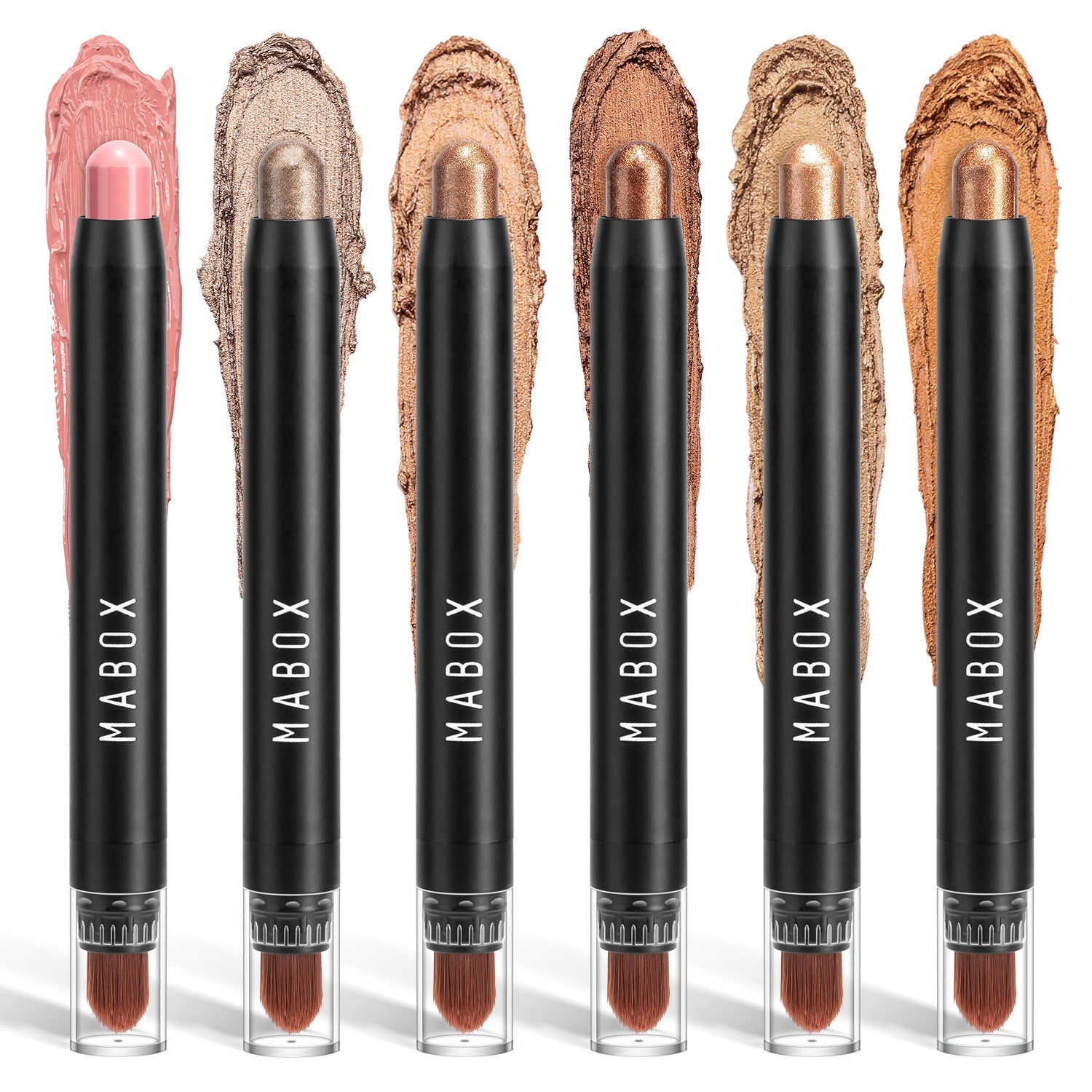 JMT-590346 Waterproof Eye Shadow Stick - Pearlescent and Earth Tone Color Options