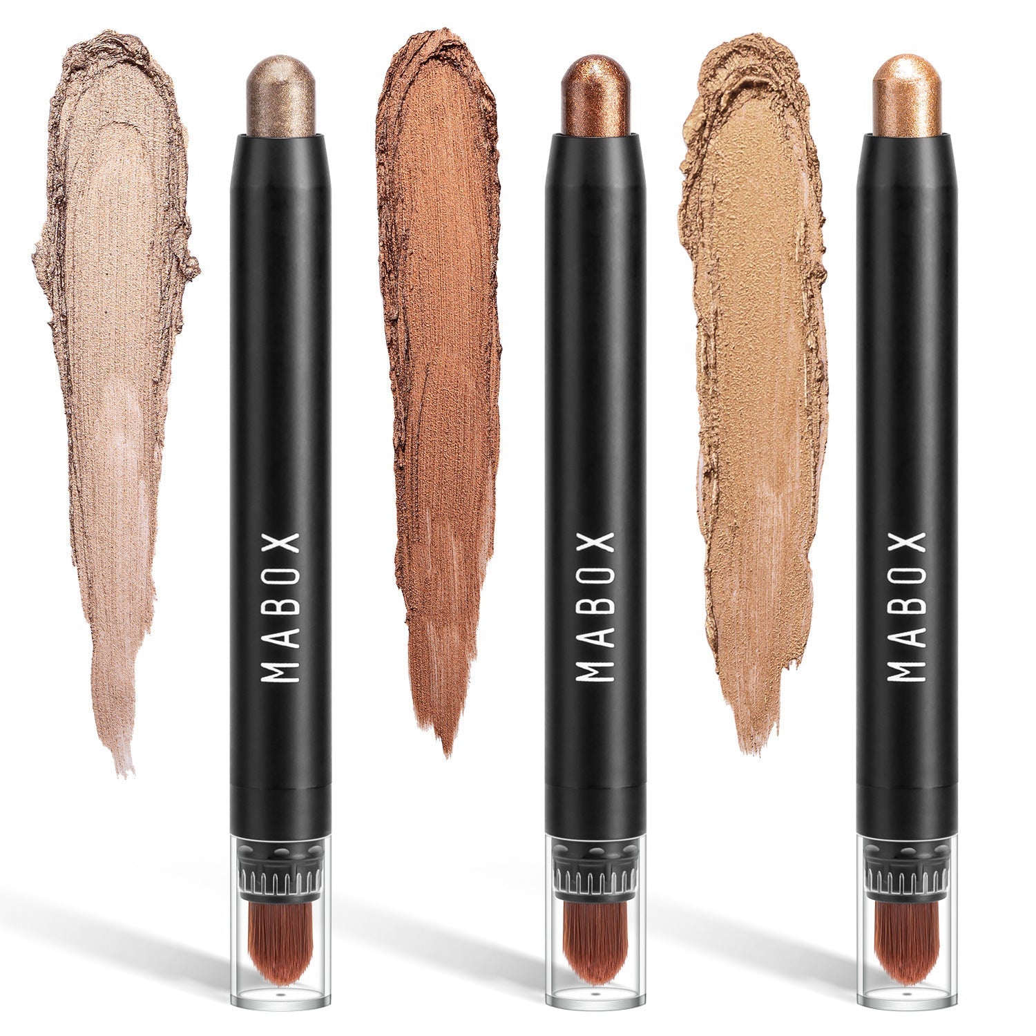 JMT-590346 Waterproof Eye Shadow Stick - Pearlescent and Earth Tone Color Options
